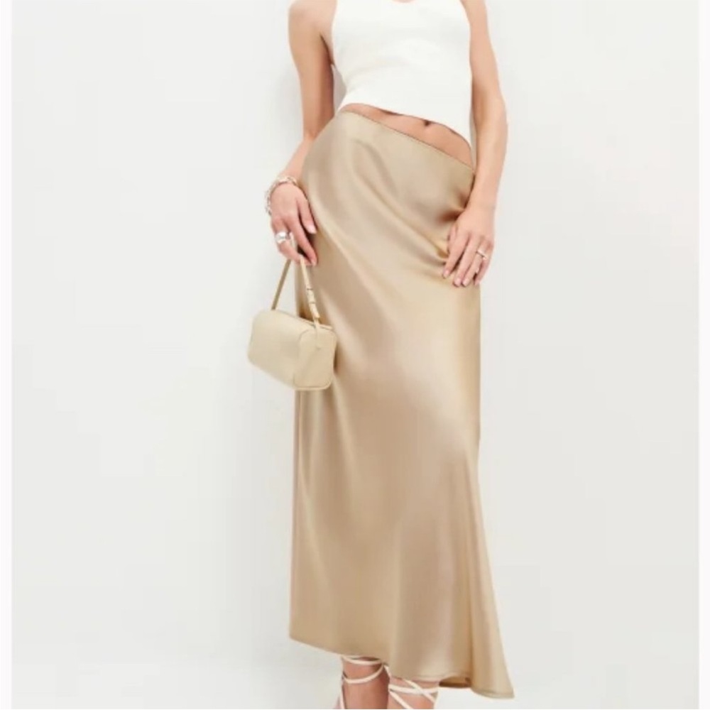 Reformation Layla Silk Skirt Sz 8